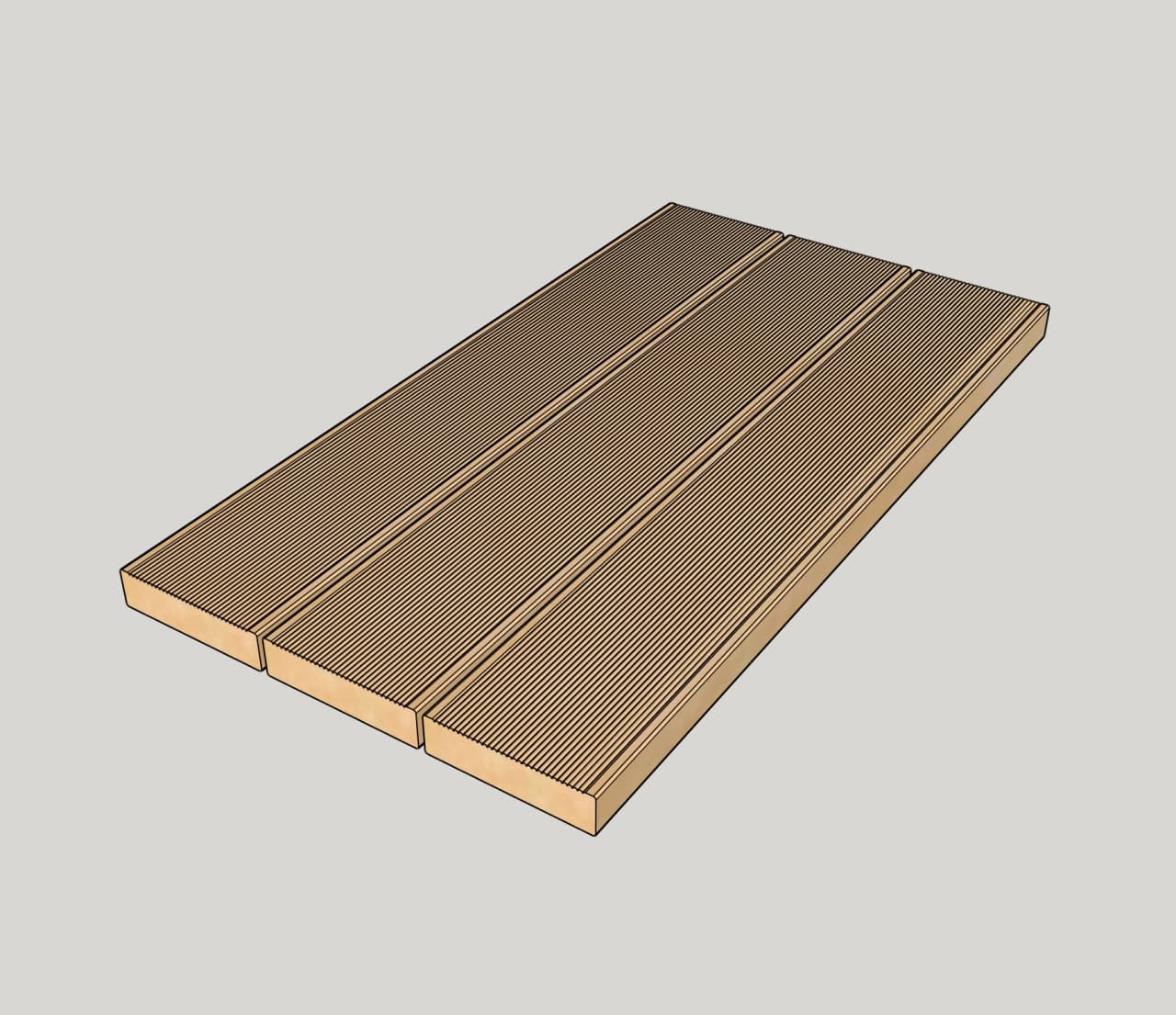 Террасная доска, "вельвет", лиственница