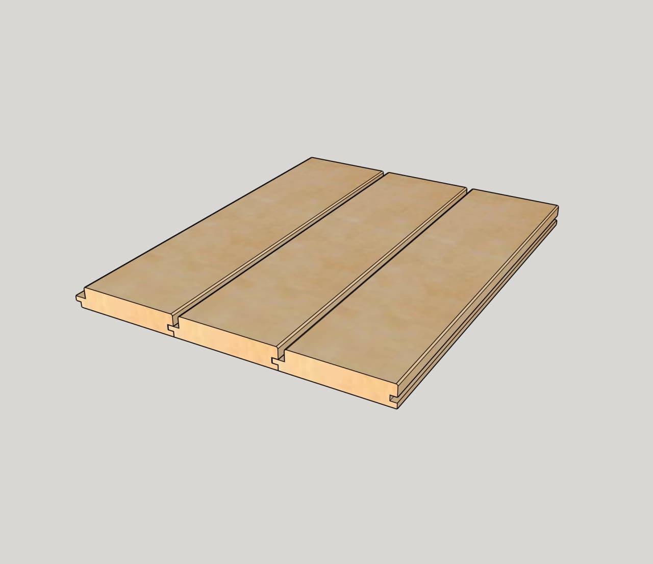 Фасадная доска прямая, лиственница