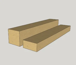 Брус обрезной, дуб