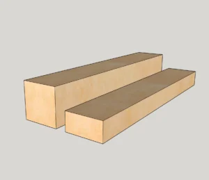 Брус строганный, лиственница