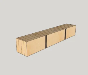 Клееный брус, лиственница