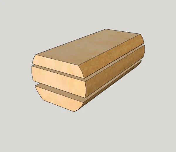 Доска необрезная, лиственница